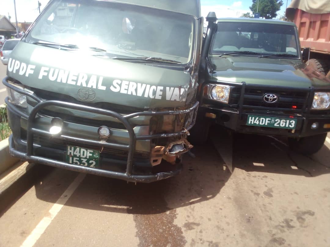 UPDF Funeral Van Loses Control, Rams Into Four Other Vehicles Along K ...